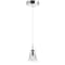 Jonathan Y Alain 5" 1-Light Adjustable Metal Integrated LED Pendant, Chrome JYL7035A - alternate 6