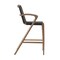 Armen Living Brielle Outdoor Light Eucalyptus Wood and Charcoal Rope Counter Height Stool LCBLBACH26 - alternate 3