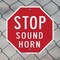 Signmission Stop Sound Horn, 6 inch X 6 inch, Plastic Sign, 2PK OC-P-2PACK-6-12 - alternate 6