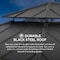 Sunjoy 12 ft. x 16 ft. Wood Gazebo, Outdoor Patio Steel Hardtop Gazebo, Cedar Framed Wooden Gazebo A1020326H0 - alternate 4