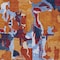 Homeroots 3' X 5' Copper Gray And Burgundy Abstract Washable Indoor Outdoor Area Rug 599550 - alternate 3