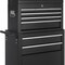 Homeroots Set of Two Black Multi-Tier Steel Rolling Cabinet With Lid, 2PK 714596 - alternate 4
