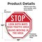 Signmission Stop Look Both Ways High Traffic Ar, 10 inch X 10 inch, Vinyl Decal, 2PK OC-D-2PACK-10-212 - alternate 2