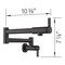 Blanco culina Pot Filler 1.5 GPM, Matte Black 527486 - alternate 4