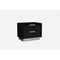 Homeroots 21" Black Wood Two Drawer Nightstand 370741 - alternate 1