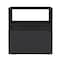 Homeroots 21" Black Wood One Drawer Nightstand 543683 - alternate 1