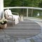 Homeroots 8' Gray And Silver Round Striped Washable Indoor Outdoor Area Rug 610596 - alternate 6