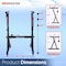 Thepromaster Z-Design Keyboard Stand, 20-34 Inches Adjustable Portable, Universal, Foam-Padded Arms PRMSKEY98 - alternate 2