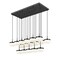 Z-Lite Renaud Matte Black 17 Light Linear Chandelier 827P6-17L-MB-LED - alternate 5