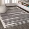 Jonathan Y Khalil Modern Berber Stripe Cream/Black 3 ft. x 5 ft. Area Rug MOH207A-3 - alternate 4