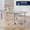 Flash Furniture Commercial Adjustable Height Flower Activity Table with Locking Casters-Gray XU-A60-FLR-GRY-T-P-CAS-GG - alternate 4