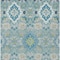Homeroots 5' X 8' Teal Blue Green And Ivory Oriental Washable Indoor Outdoor Area Rug 597711 - alternate 4