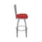 Holland Bar Stool Co 410 Jackie Stainless Steel 36in Swivel Bar Stool with Canter Red Seat 41036SS011 - alternate 2