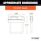 Curt Anti-Rattle Hitch Clamp, Aluminum/Stainless Steel, Zinc, Clear 22320 - alternate 4
