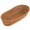 Martha Stewart Rattan Woven 12.5in x 6in Oval Bread Basket in Brown 76603.01 - alternate 4