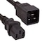 Sanoxy 10ft 14 AWG 15A 250V Power Cord IEC320 C20 to IEC320 C13, Black SNX-CBL-LDR-PW135-1210 - alternate 1