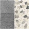 Daltile Pebble Oasis Natural Stone Art Deco Pebble Mosaic 11in x 11in in Honed Coal, 11PK PB37ARTDCPBMSHN - alternate 1