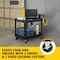 Rubbermaid Commercial Plastic Utility Cart with Deep Lipped Plastic Shelves, Ergonomic, 2 Shelves, 500 lbs. FG452088BLA - alternate 4