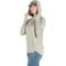Berne Womens Medium Heathered Seagrass Long Sleeve Hooded UPF Sun Shirt WSH13HSEAR400 - alternate 2