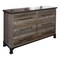 Homeroots 61" Brown Solid Wood Six Drawer Double Dresser 524543 - alternate 2