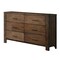 Homeroots 59" Brown Metal Six Drawer Dresser 374189 - alternate 4