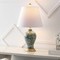 Jonathan Y Grace 24" French Country Cottage Ceramic/Iron Floral Urn LED Table Lamp, Green/White JYL3009F - alternate 3
