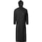 Ironwear 60" PVC/Poly Flame Retardant Raincoat with Corduroy Collar, Black, Small 9221-BFR-SM - alternate 1