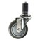Service Caster 4'' SS Thermoplastic Rubber Wheel Swivel 1'' Expanding Stem Caster SCC-SSEX20S414-TPRB-1 - alternate 1