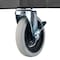 Luxor Utility Cart with Lipped Plastic Shelves, 300 lb Load Capacity, 3 Shelves, 24 in L, 18 in W STC222-B - alternate 6