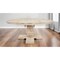 Homeroots 70" Brown Rounded Solid Wood Pedestal Base Dining Table 488691 - alternate 5