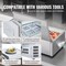 Vevor Countertop Refrigerated Salad Pizza Prep Station 130 W Stainless Guard ETL E40TW-G - alternate 5