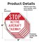 Signmission Stop Active Aircraft Taxiway, 6 inch X 6 inch, Vinyl Decal, 5PK OC-D-5PACK-6-214 - alternate 4