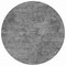 Homeroots 8' Gray And Smoky Black Round Abstract Washable Indoor Outdoor Area Rug 609318 - alternate 3