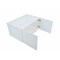 Cambridge Radiance 36in.Wx24in.Dx18in.H Ready to Assemble Slab Wall Bridge Kitchen Cabinet in White Gloss SA-W361824-WG-KIT - alternate 2