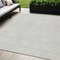 Homeroots 5' X 8' Silver And Gray Geometric Washable Indoor Outdoor Area Rug 602450 - alternate 1