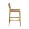 Armen Living Erie Woven Paper Cord and Oak Wood Counter Stool LCERBANAT26 - alternate 3