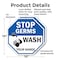 Signmission Stop Germs Wash Your Hands, 10 inch X 10 inch, Plastic Sign, 2PK OC-P-2PACK-10-342 - alternate 7