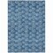 Homeroots 5' X 8' Navy Blue And Ivory Geometric Washable Indoor Outdoor Area Rug 583337 - alternate 5