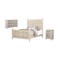 Homeroots Three Piece White Solid Wood Bedroom Set 636271 - alternate 1
