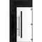 Vdomdoors Front Exterior Prehung Steel Door Ronex0144 Grey 96 Sidelight and Transom Window Sidelite Entry RONEX0144EXD-GRE-W36+12xH96+16-LH-I - alternate 1