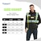 Protectx Winter Safety Vest, High Visibility Construction Workwear Vest with Pockets, Black ST-WV300D-BKBK-M - alternate 3