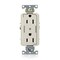 Leviton DPl Dup Rec 15A 125V 2MCtrl Self-Gr LAl 16252-2PT - alternate 1