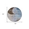 Homeroots 8' Denim Blue Brown And Beige Round Geometric Washable Indoor Outdoor Area Rug 604907 - alternate 4