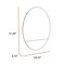 Homeroots 31" Clear Oval Frameless Bathroom Vanity Mirror 535124 - alternate 4
