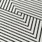Homeroots 5' X 8' White And Black Geometric Washable Indoor Outdoor Area Rug 612161 - alternate 4