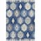Homeroots 8' X 10' Navy Blue Ivory And Gray Southwestern Washable Indoor Outdoor Area Rug 615161 - alternate 3