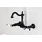 Kingston Brass Two-Handle Wall Mount Bridge Kitchen Faucet, Matte Black KS1260BPL - alternate 2
