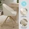 Martha Stewart Sora Upholstered Stationary Office Chair in Off White/Polished Brass CH-222119-CR-GLD-MS - alternate 4