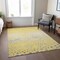 Homeroots 5' X 8' Yellow And Gold Abstract Washable Indoor Outdoor Area Rug 609469 - alternate 5