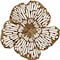 Homeroots 18" Antiqued Gold And White Aluminum And Marble Flowers Abstract Tabletop Sculpture 628148 - alternate 2